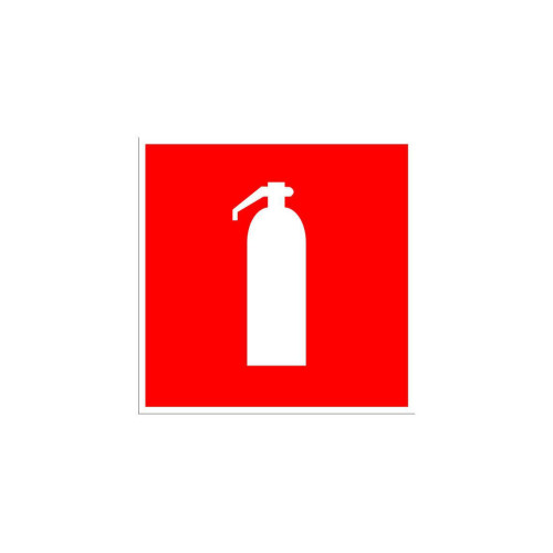 Знак F-04 «Огнетушитель» 150×150 (самоклейка)