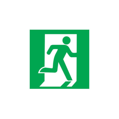 Знак E-01-02 «Выход здесь (правосторонний)» 150×150 (фотолюм)