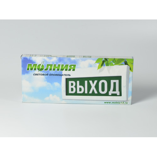 Светильник аварийный светодиодный Молния РИП «Выход» 220В с аккумулятором