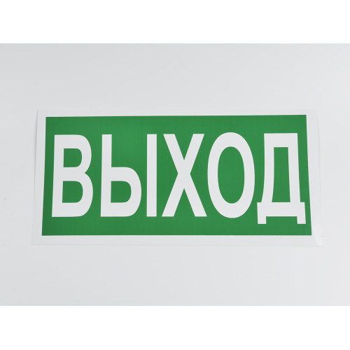Знак E22 фотолюминесцентный 'Выход' 300х150 мм