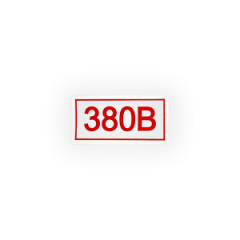 Знак S11 380В на самоклеящейся не светящейся плёнке, 50х100 НПО ПУЛЬС