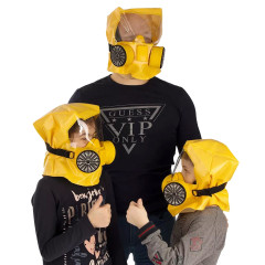 Универсальный фильтрующий малогабаритный самоспасатель УФМС ШАНС-ЕУ базовый с фильтрами ФСЭ с четвертьмаской (не менее 35 мин.) (с 7 лет)