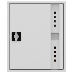 Шкаф пожарный ШП-К-Пульс-310 НЗБ/ВЗБ универсальный с ручкой-замком (закрытый, белый)