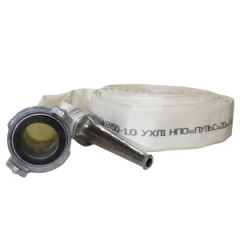 Рукав пожарный напорный РПК-Н(В)-65-1,0-УХЛ1, 1,0 МПа, с головкой ГР-65 и стволом РС-70.01 (20±1м), НПО «ПУЛЬС»