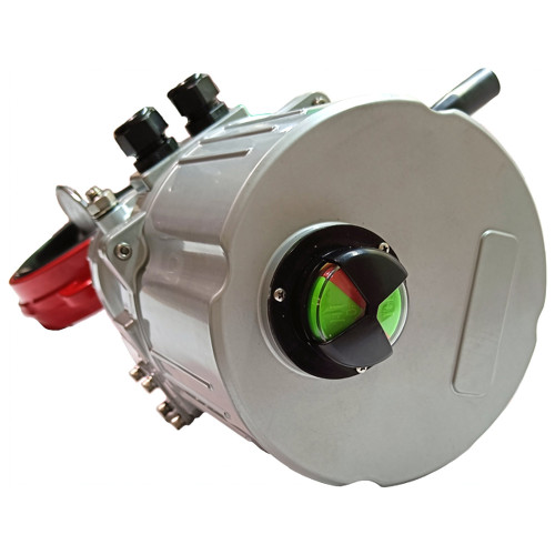 Затвор поворотный дисковый Machaon BFV-03/W Ду150 с электрическим приводом 380В Динарм