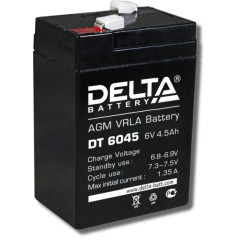 Аккумуляторная батарея DT 6045 (6В. 4,5Ач) 70х47х107мм