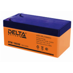 Аккумуляторная батарея Delta DTM 12032 (12В 3,2Ач) 134х67х61 мм