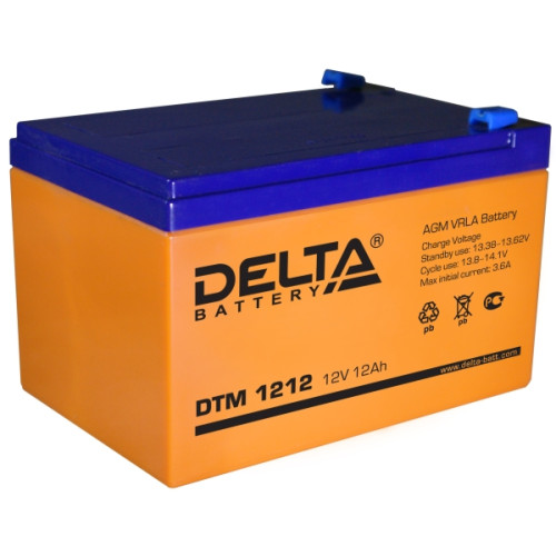 Аккумуляторная батарея Delta DTM 1212 (12В 12Ач) 151х98х101 мм